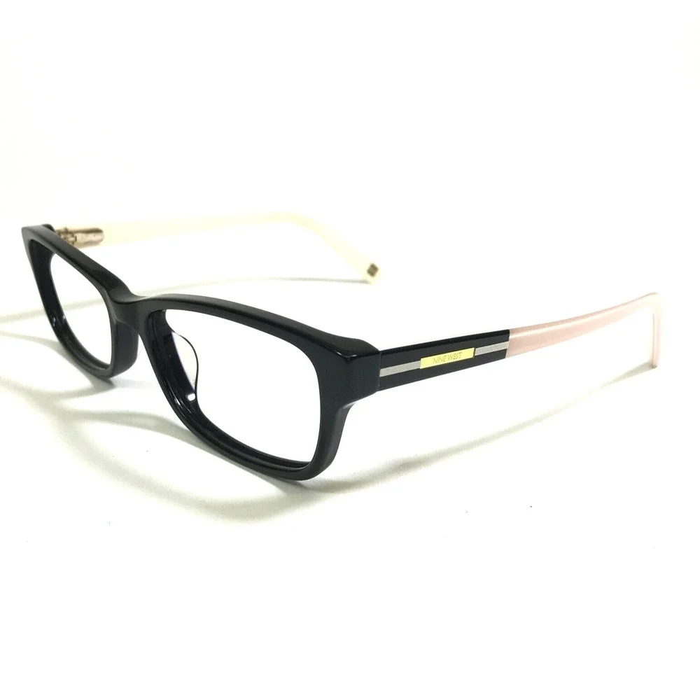 Nine West Eyeglasses Frames NW5134 001 Black Ivory Cat Eye Full Rim 52-16-135 - Picture 5 of 13
